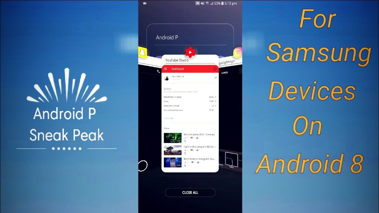 Android P 9.0 Sneak Peak for Samsung devices | Good Lock 2018
