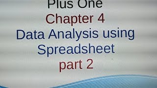plus one computer application humanities 🌺🌺chapter 4 part 2