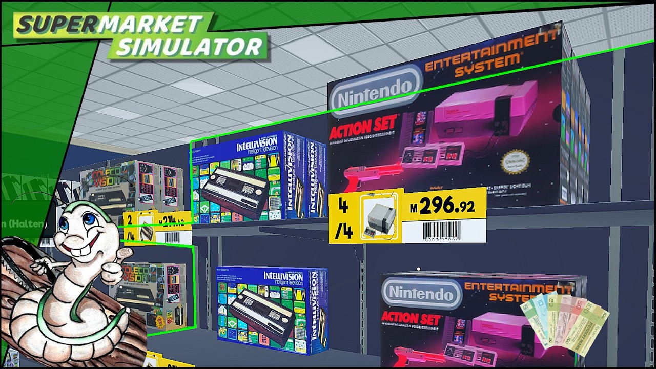 Supermarket Simulator #S3-F074🛍️Nintendo Action Set
