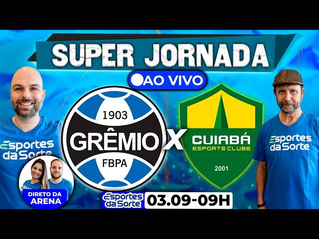 Onde vai passar o jogo do GRÊMIO x CUIABÁ (03/09)? Passa na GLOBO