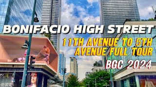 Bonifacio High Street 2024 | 11th Avenue To 5th Avenue Full Walking Tour | BGC, Philippines by TheTraveLad 992 views 4 months ago 8 minutes, 12 seconds