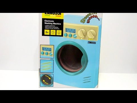 Распаковка игрушечной стиральной машинки Zanussi HTI Unpacking Toy Washing Machine Zanussi HTI