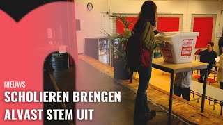 Scholieren brengen alvast stem uit