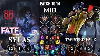 SB FATE Sylas vs Twisted Fate Mid - KR Patch 10.14