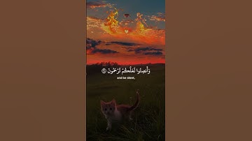احترم القرآن الكريم │ Surah Al-A'raf 204-205 سورة الأعراف ٢٠٤-٢٠٥