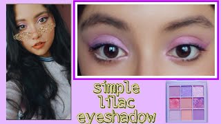 Simple LILAC Eyeshadow tutorial | QUICK AND EASY EYESHADOW LOOK  FOR EVERYDAY | UPASANA screenshot 4