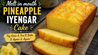 Eggless Pineapple Iyengar Cake | Eggless & Delicious | HerCraft Kitchen |