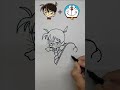 【TikTok】名探偵コナン + ドラえもん = ??? | お絵描きチャレンジ #Shorts