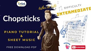 Chopsticks - Arthur De Lulli Piano Tutorial & Sheet Music Free Intermediate Ver.