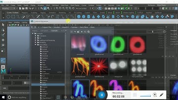 Apply paint effect on curve in Autodesk Maya 2017