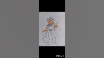 Devi mahagouri drawing. Zee Bangla mahalaya 2024 noborupe Devi Durga