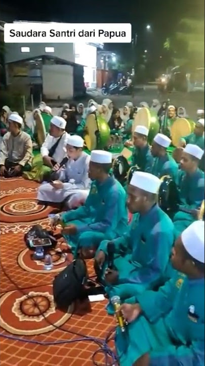 Santri Papua #fyp #azzahir #dekenganepusat #hadroh #nabirepapua #sholawat #maulidnabi