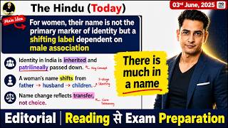 The Hindu Editorial Today || 03 June 2026 || Learn English Through Newspaper || Much in a Name