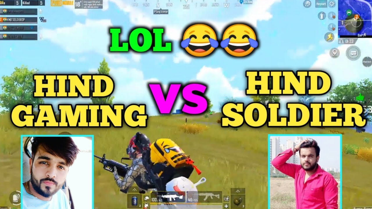 Hind gaming vs Hind soldier 🔥 full intense fight in the last zone for chicken dinner | Pubg emulator