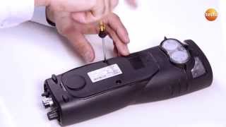 testo 340: replacing the rechargeable battery (12/12) | Be sure. Testo