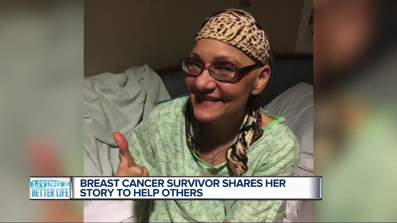 Breast cancer survivor shares her story to help others - YouTube
