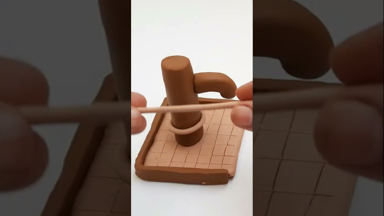 DIY Mini Hand Pump || Satisfying Clay Toys Making..