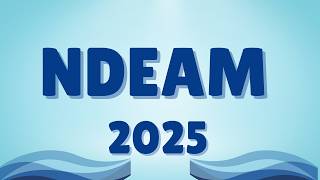 NDEAM 2025 Remarks