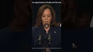Harris says killing of Hamas leader is an opportunity to finally end the war in Gaza