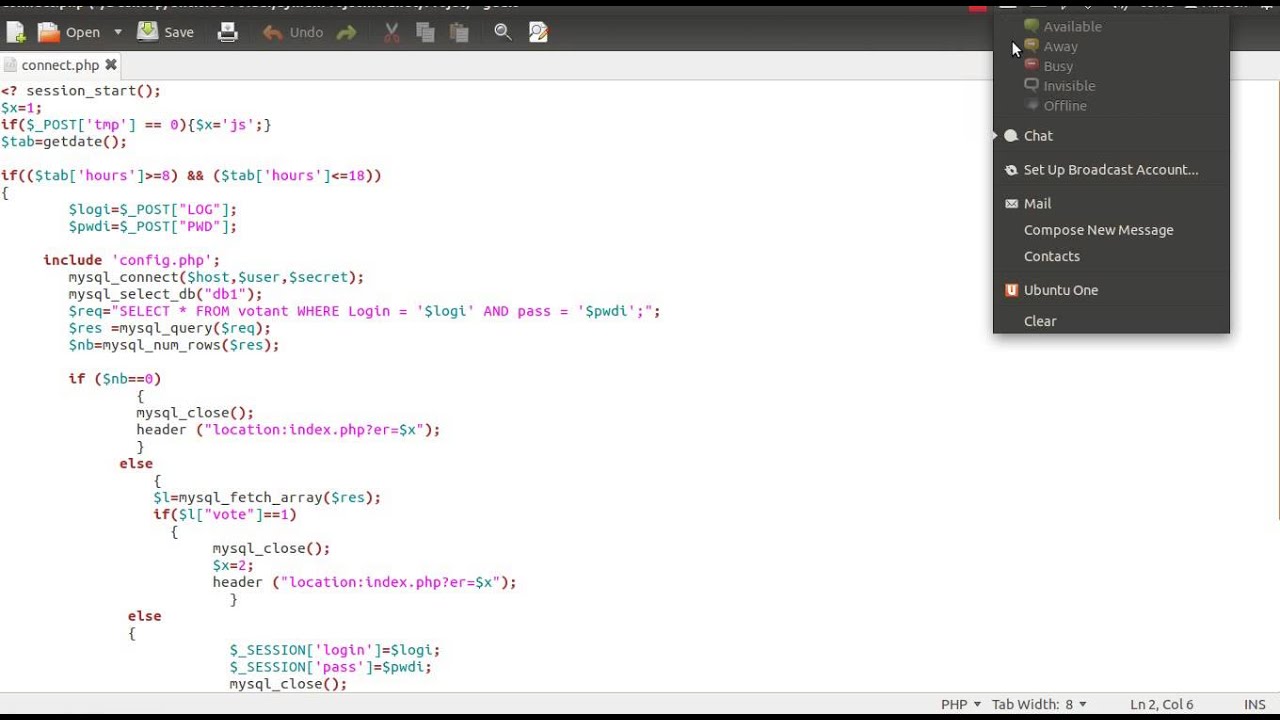 projet de vote ecrire en php , css , html et sql - YouTube