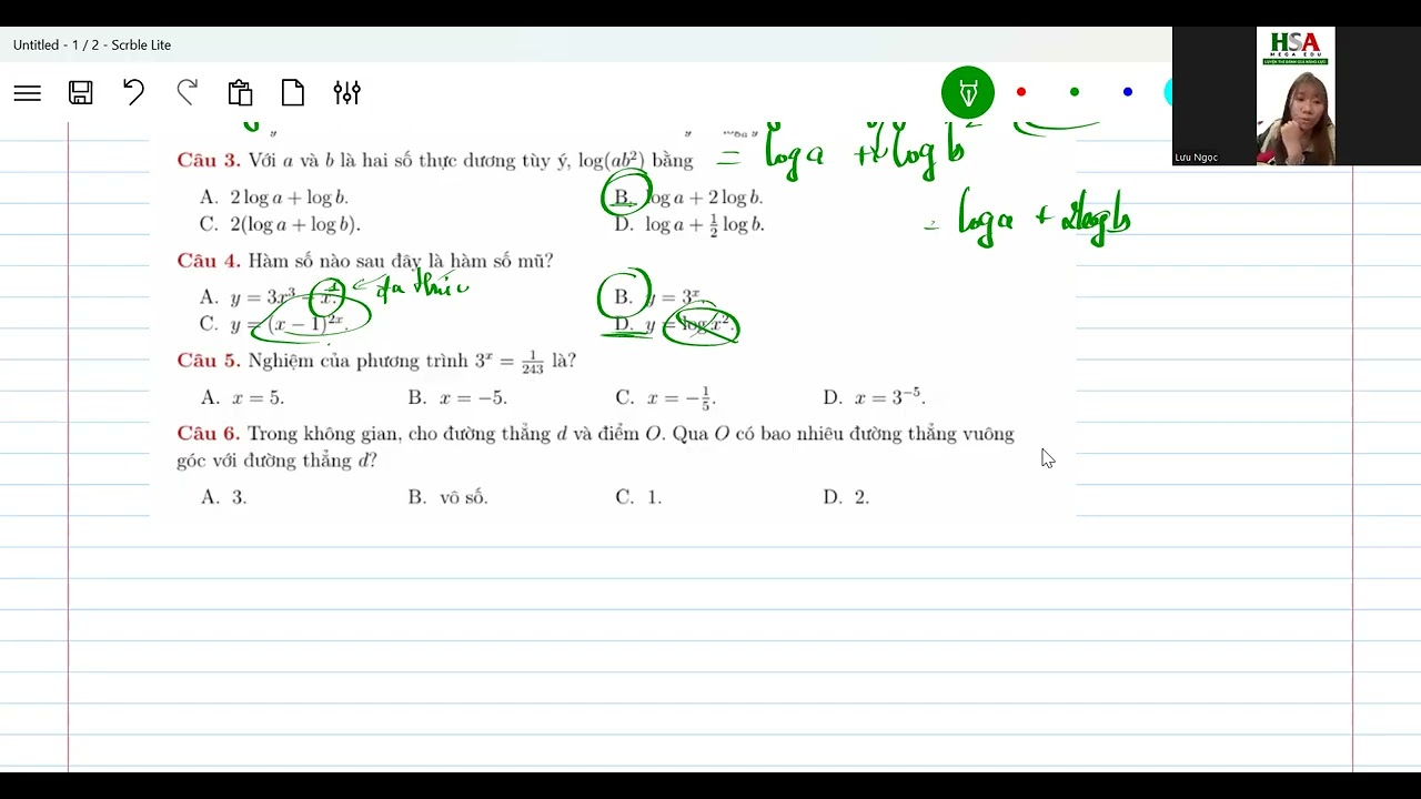 CHỮA ĐỀ GK2 TOÁN 11 - ĐỀ 1