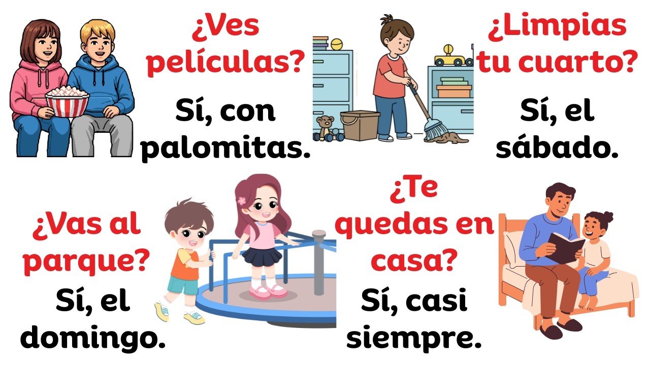 Говори по-испански естественно | Что ты делаешь по выходным? – (A1–A2)