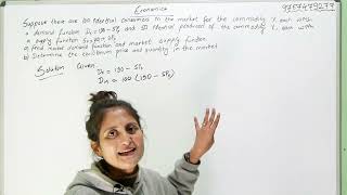 Famous Demand, Supply & Market Equilibrium | Class 11 Economics Numerical Solved (Part 3) | Nepali Students Net Worth