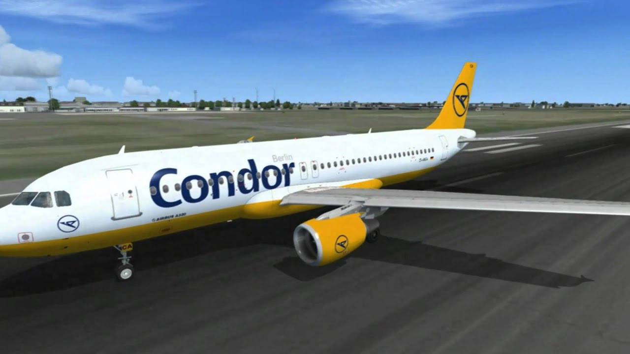 Flight Simulator X Condor Airbus A320 *Old Livery* Takeoff at Berlin