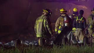 Thousands of rolls of toilet paper burn in crash on Texas freeway