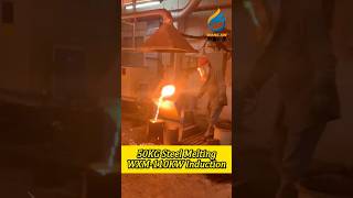 50KG Steel Melting Furnace 110KW Induction Furnace Energy Saving