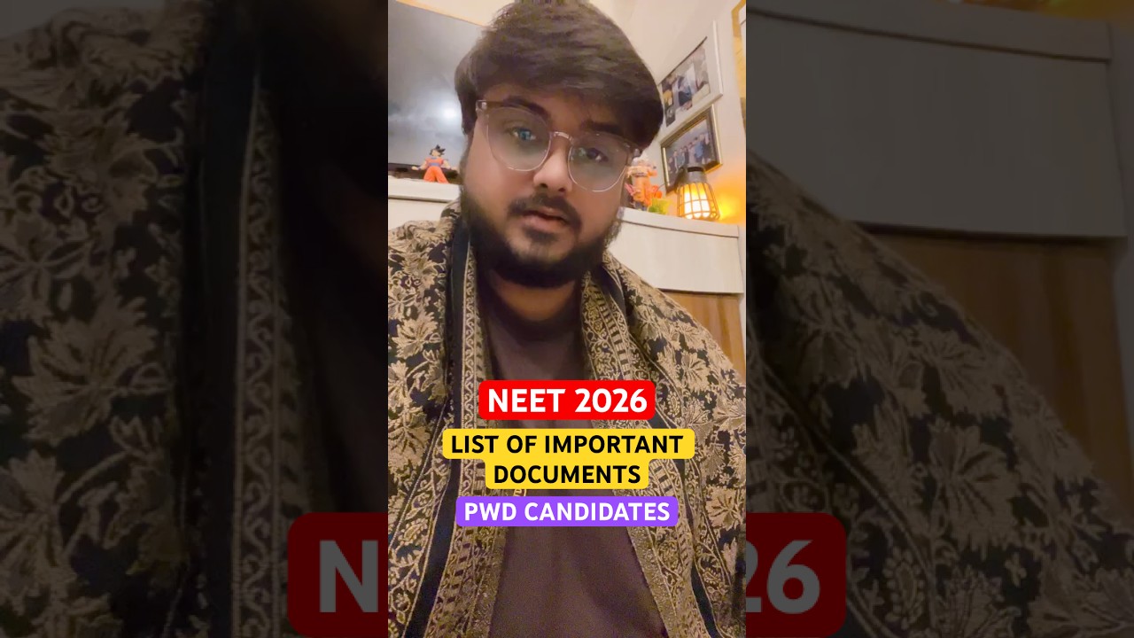 Important Documents For PwD Candidates MBBS Admissions & Neet 2026 Registration Counseling SVP 