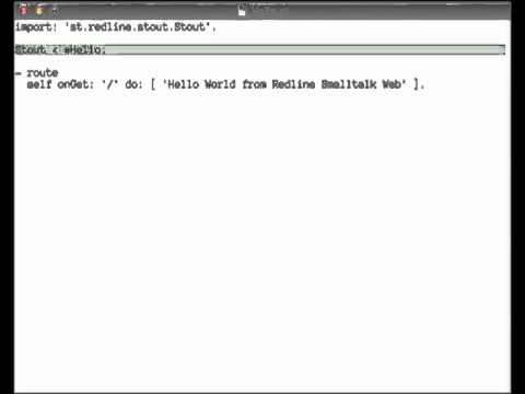 Redline Smalltalk - Small talk #1 - Stout Hello World