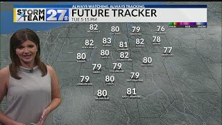 Tracking a warm up and storm chances