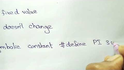 Understanding Constants in C Programming | Tamil Tutorial