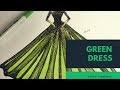 Green Dress Drawing || Fashion Design Green Dress Drawing || Fashion Design