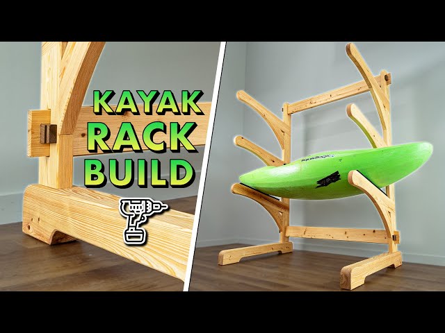 Building a MASSIVE Kayak Rack with Timber Frame Joinery // How To 