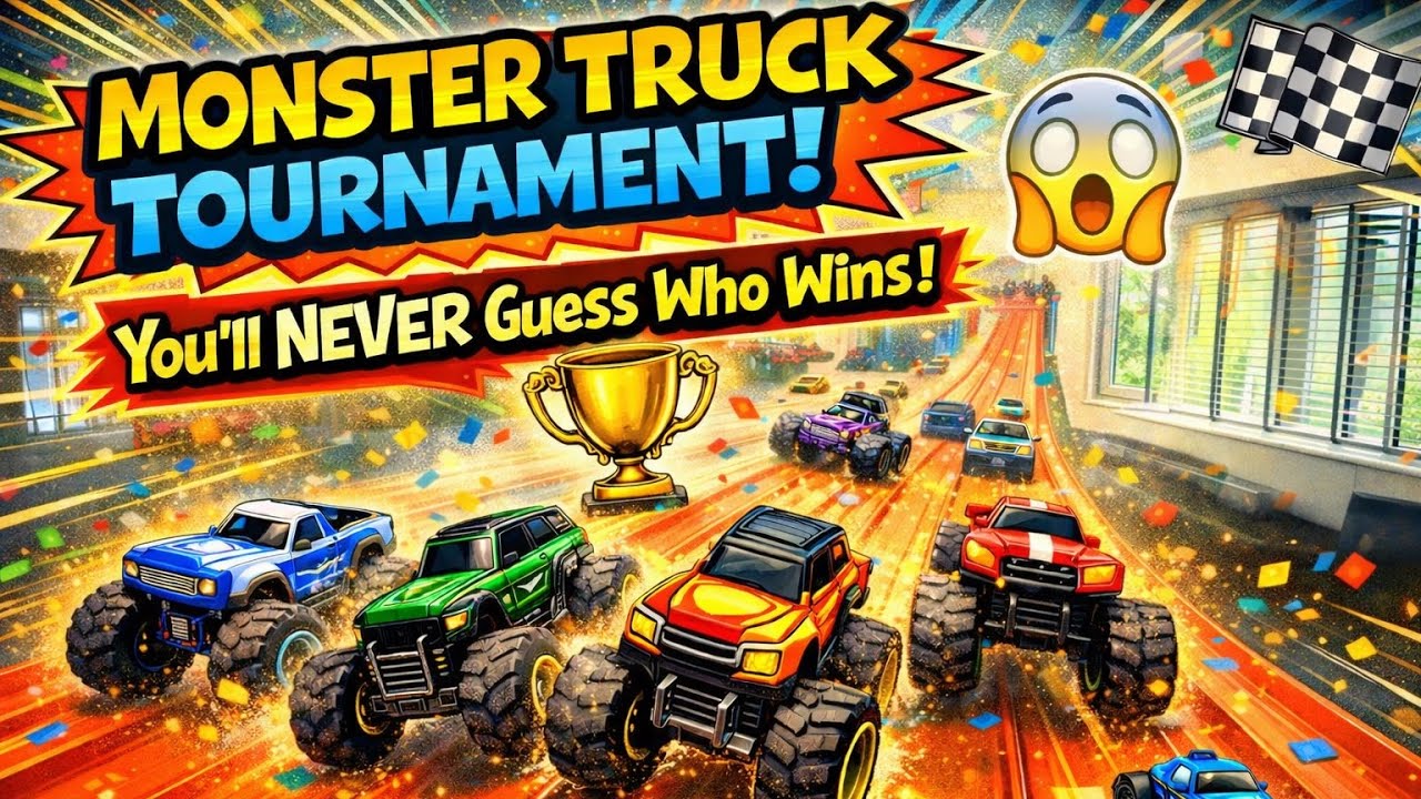 Monster Truck Tournament! You’ll NEVER Guess Who Wins 😱🏁 - YouTube