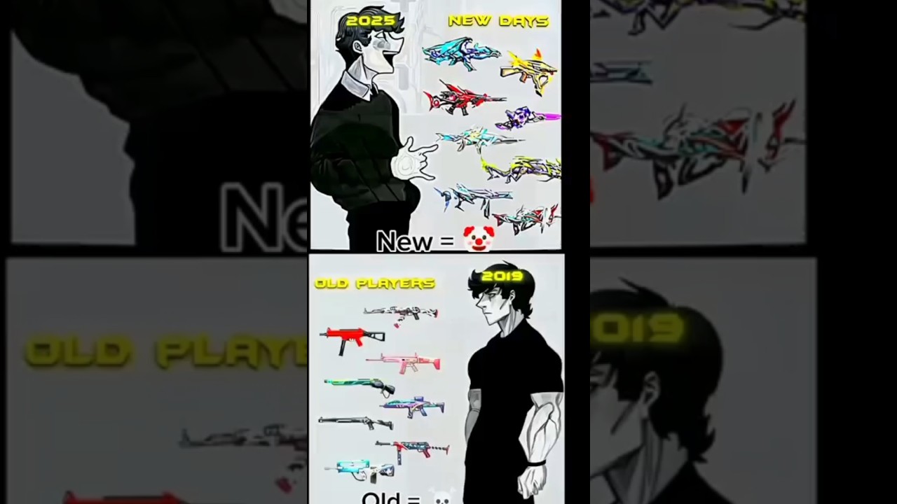 Old gunskins ☠️ VS New gunskins 🤡