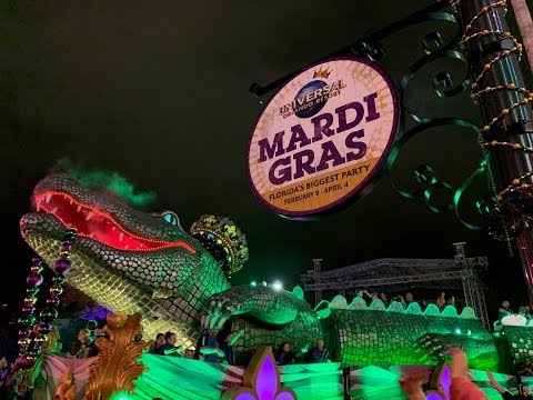 Universal Studios Orlando Mardi Gras Opening Night 2019
