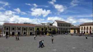 Quito Ecuador Plaza Near San Francisco Church