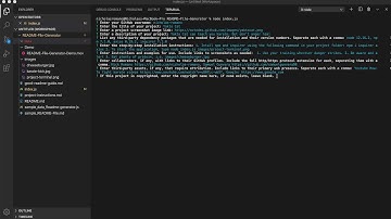 README md File Generator Demo