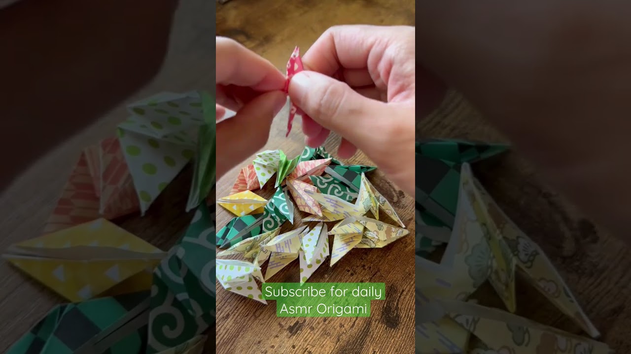 Origami Asmr Folding Paper Crane