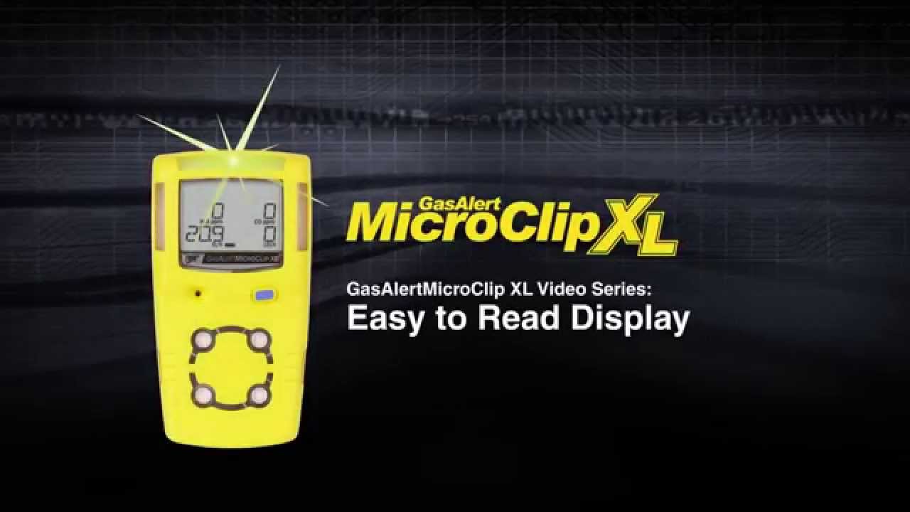 GasAlertMicroClip XL   Easy to Read Display
