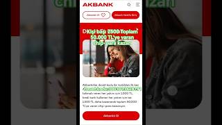 Akbank davet et kazan güncel Nisan ayı kodu kaçırmayın!!  #reklam