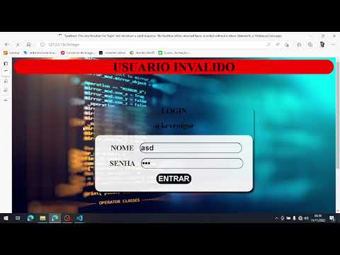 usando arquivo #json  para validar #login; #006 CURSO DE #FLASK: criando um site do zero com #python