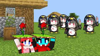 Surrounded By EVIL GUGU GAGA in Minecraft!