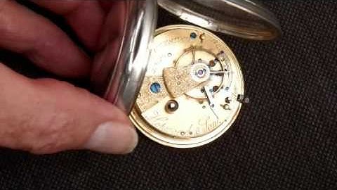 How to open and close an English full plate fusee watch