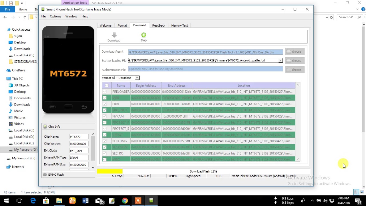 lava Iris 510 flash. PMT error Solve 100% work 2018 new methoud