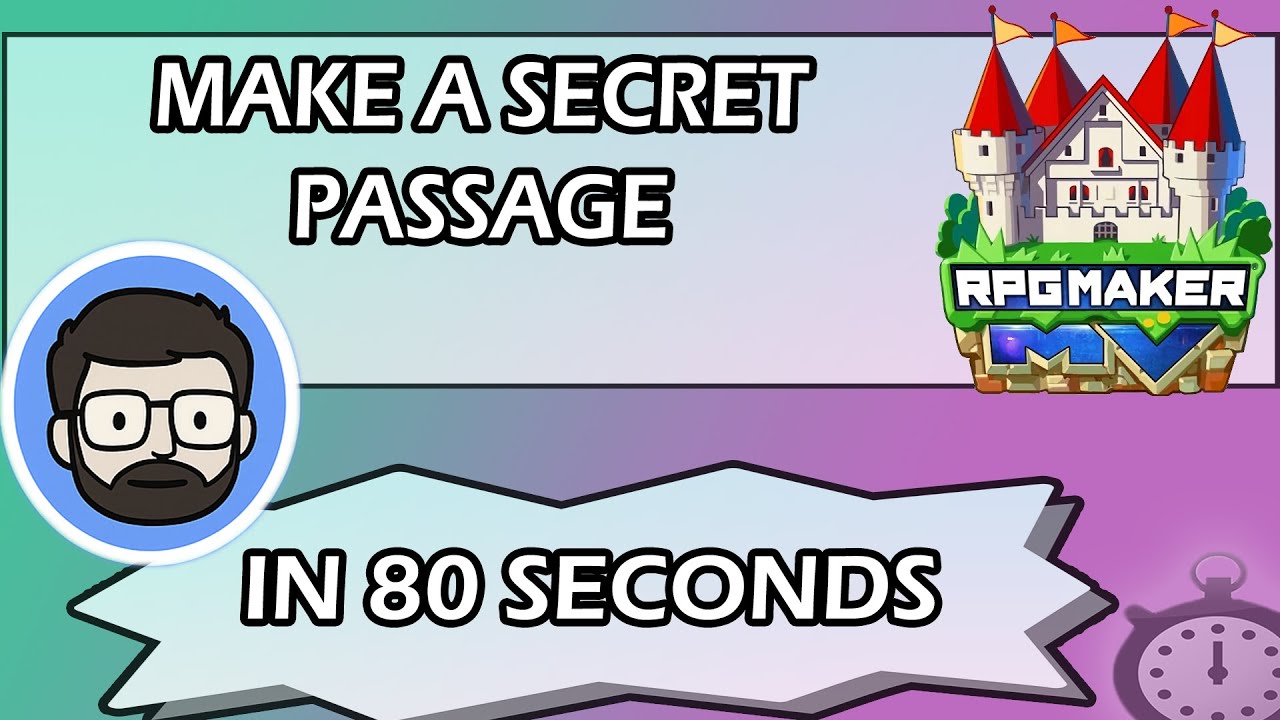 Make a Secret Passage in RPG Maker IN 80 SECONDS!