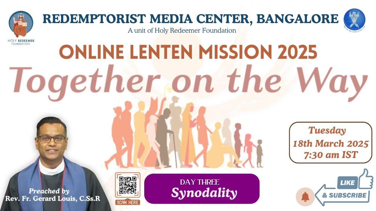 Redemptorist Online Lenten Mission 2025 | Day 3 | Synodality | Fr ...